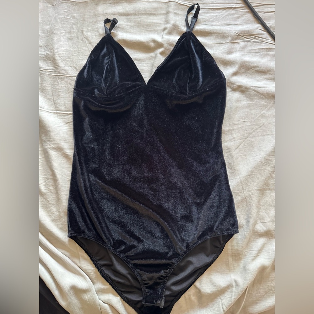 Black Velvet Bodysuit